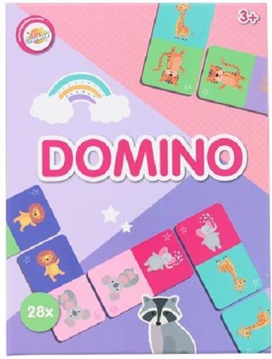 Intro-Domino-Spiel: Seien Sie der Erste, der alle Dominokarten mit Tierplättchen loswird