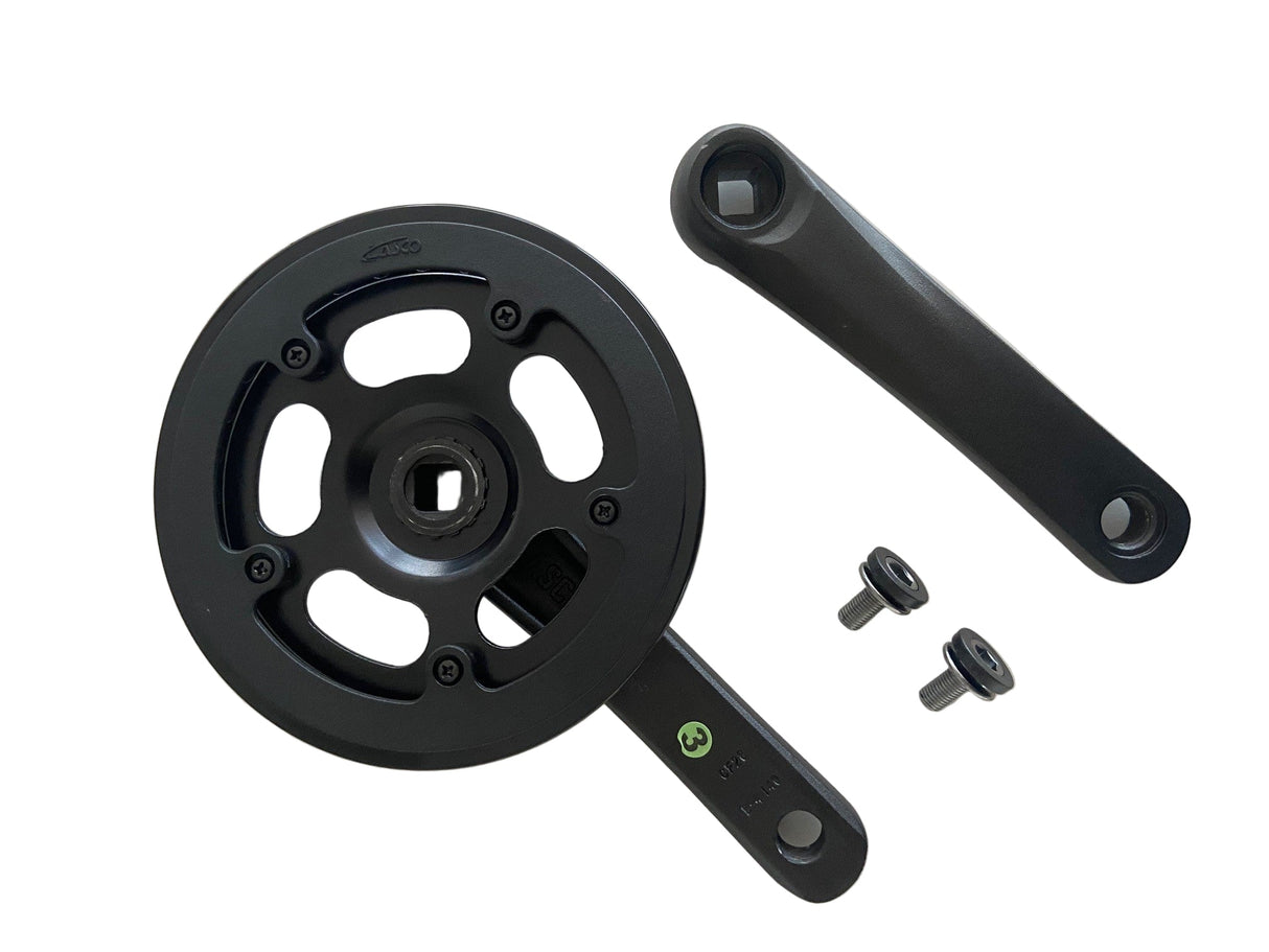 Lasco Kurbelgarnitur 32t 140mm doppelte Schutzkante schwarz
