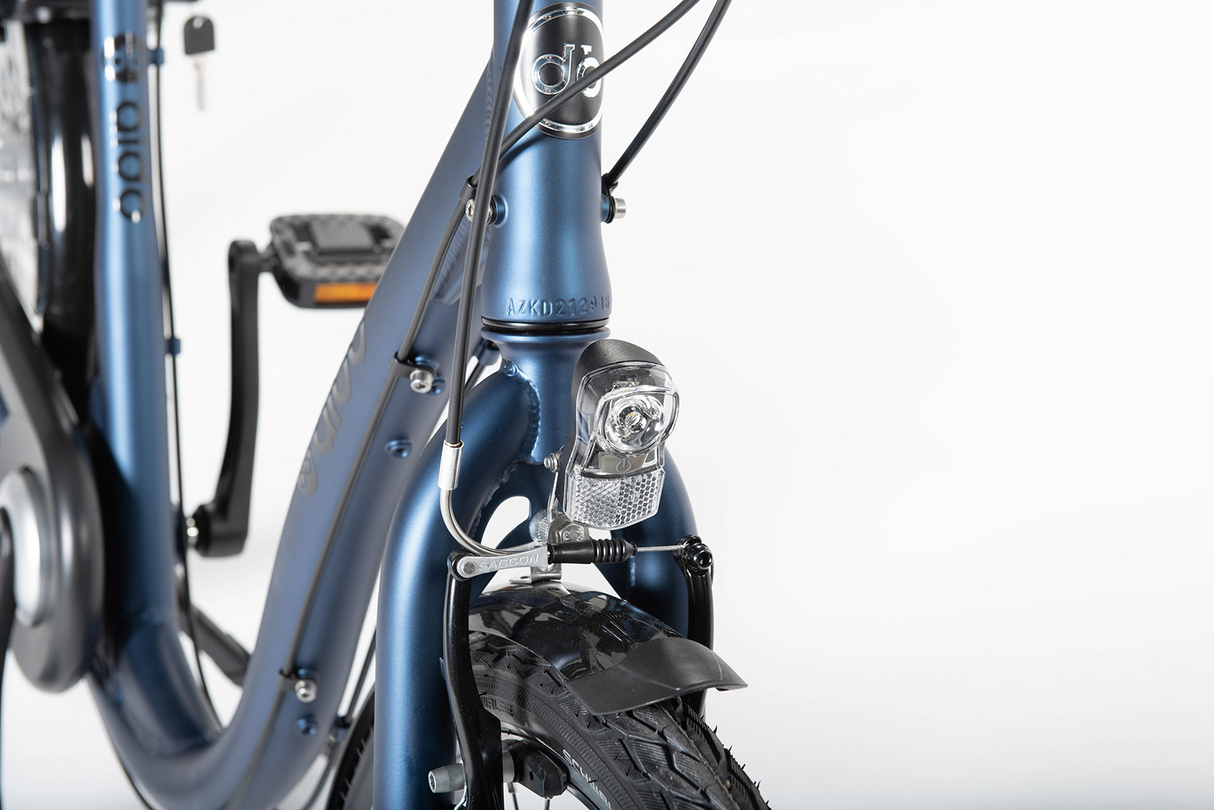 Aldo 26 Zoll Low Entry Fahrrad Komfort Aluminium 3V Bremsnabe blau