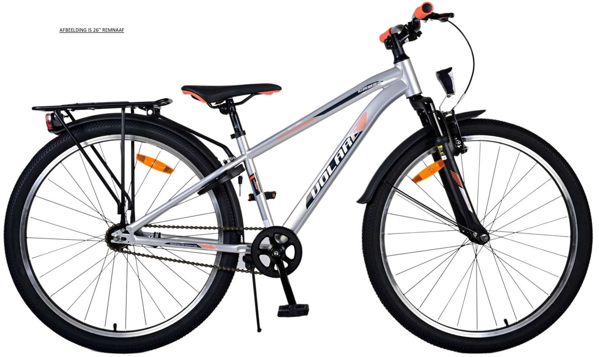 Volare Cross Kinderfahrrad – Jungen – 26 Zoll – Silber – 3 Gänge