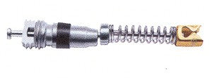 Buzaglo alligator ventiel binnenwerk 25 mm. met veer zilver