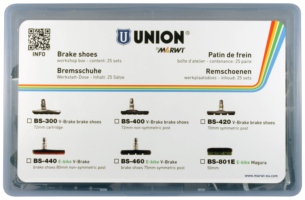 Marwi Union Scheibenbremsbelagsatz BS-440 V-Bremse 80 mm (25 Stück)
