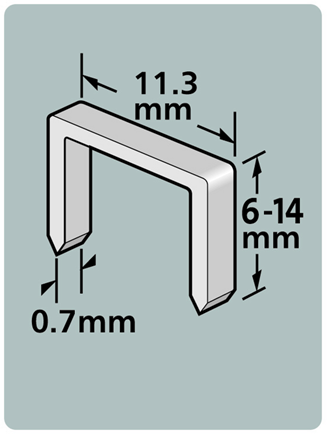 Dutack Heftklammernserie 53 cnk 6mm Blister 1000 Stk. - 5011012