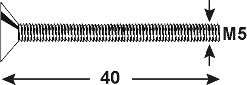 Connex Metallschraube VKPZ M5x40 8S Edelstahl-A4 - DY4850540