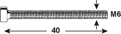 Connex BZK Bolzen Low Kcil M6x40 4 Stück Edelstahl-A4 – Dy4880640