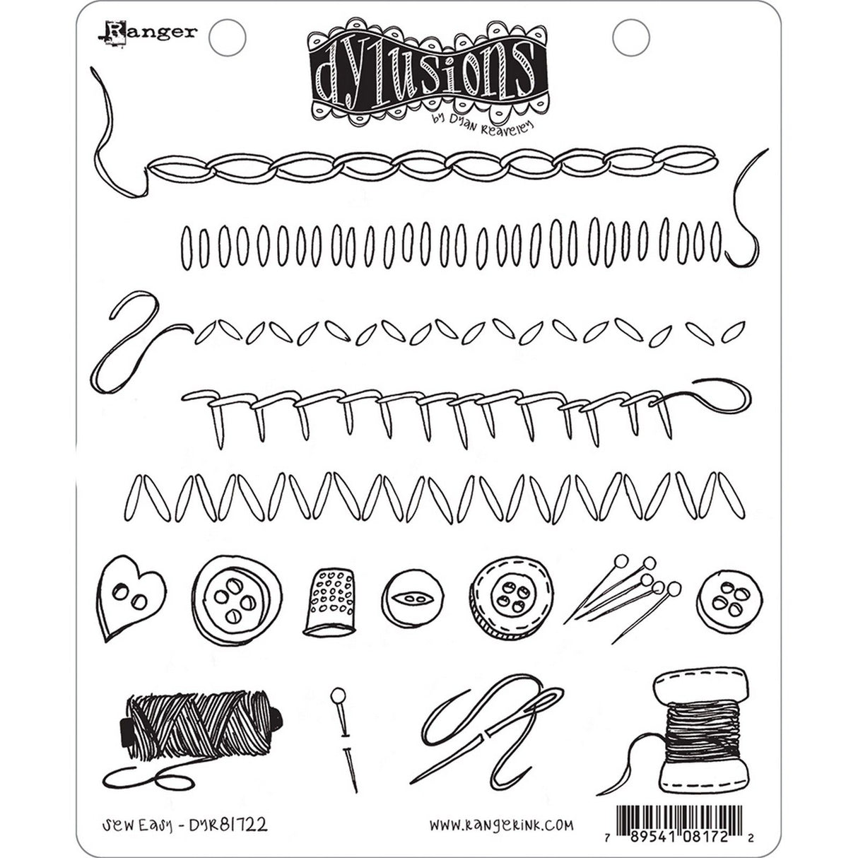 Ranger Ink Ranger • Dylusions-Stempel zum einfachen Nähen