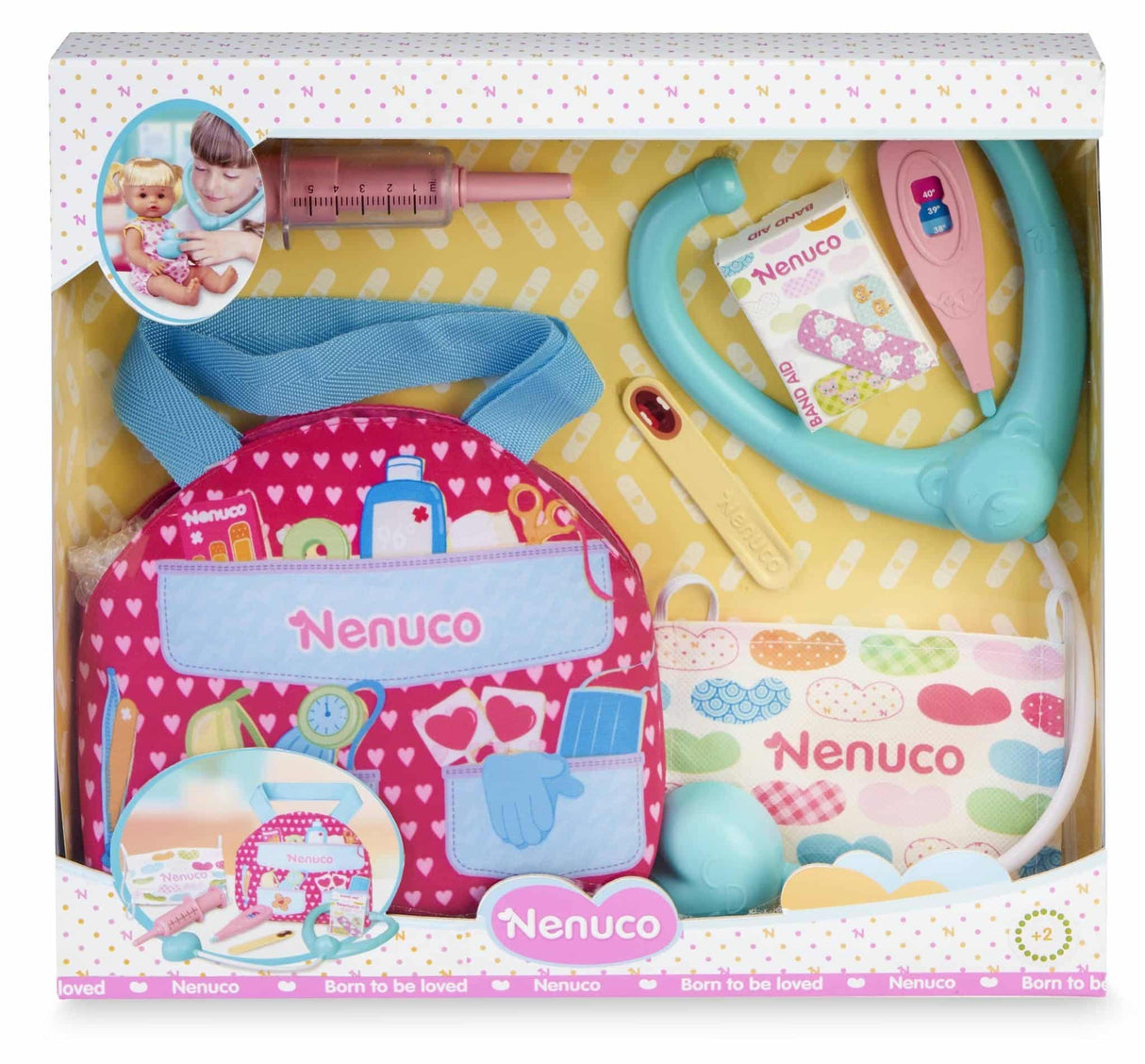 Famosa Nenuco Erste-Hilfe-Tasche mit viel Zubehör