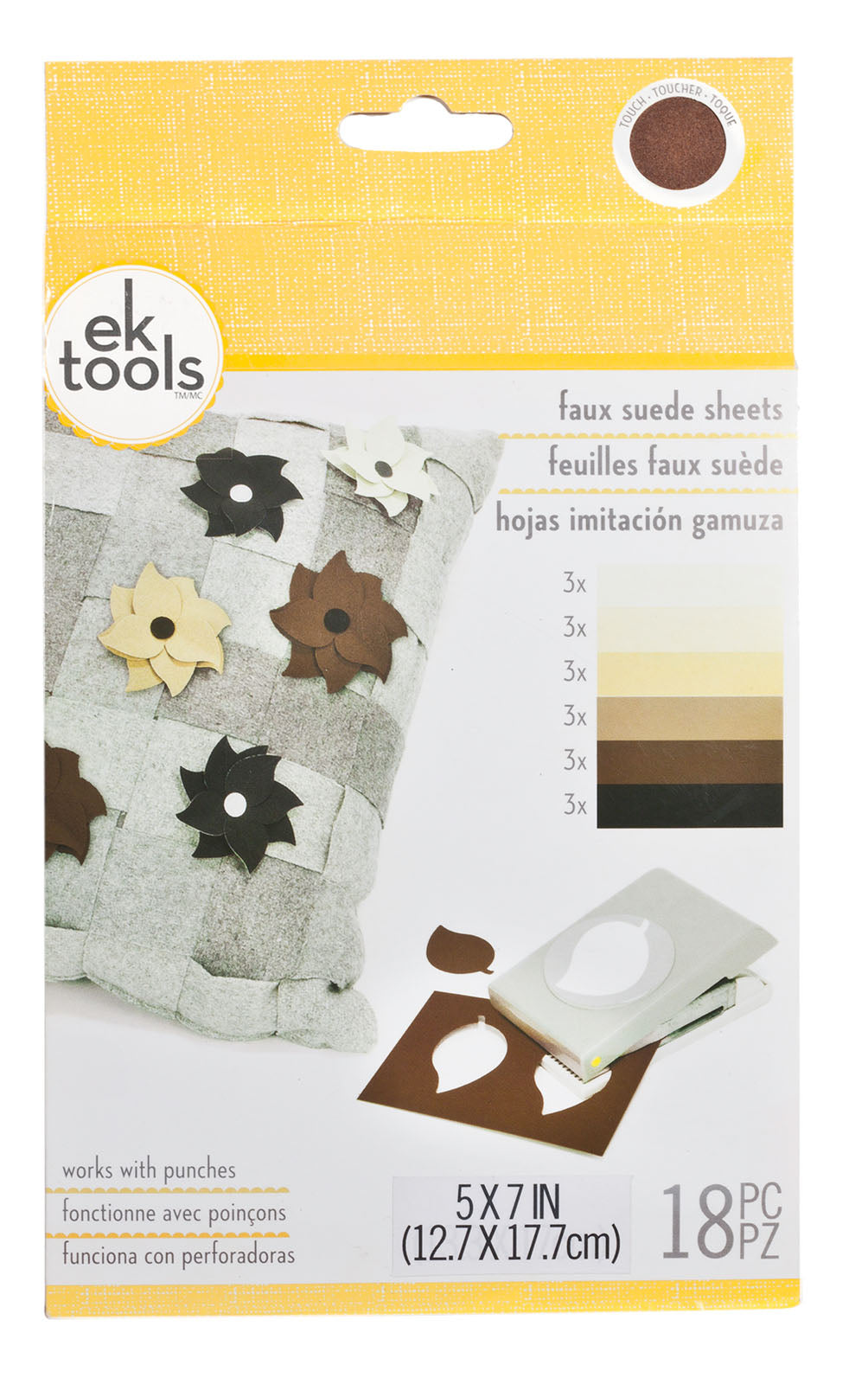 Ek Tools • Wildlederimitat-Blätter in Neutraltönen