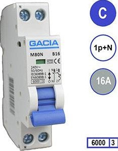 Enzo gacia installatieautomaat 16a. c kar 2p gacia - 4517811