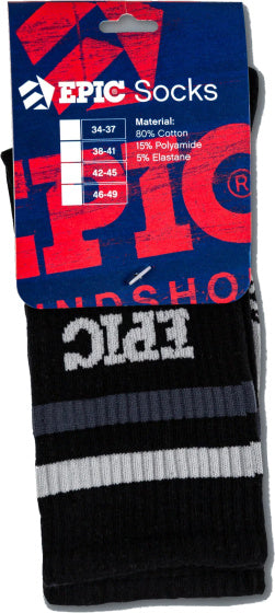 Epische Sportsocken Schwarz Größe 46 49