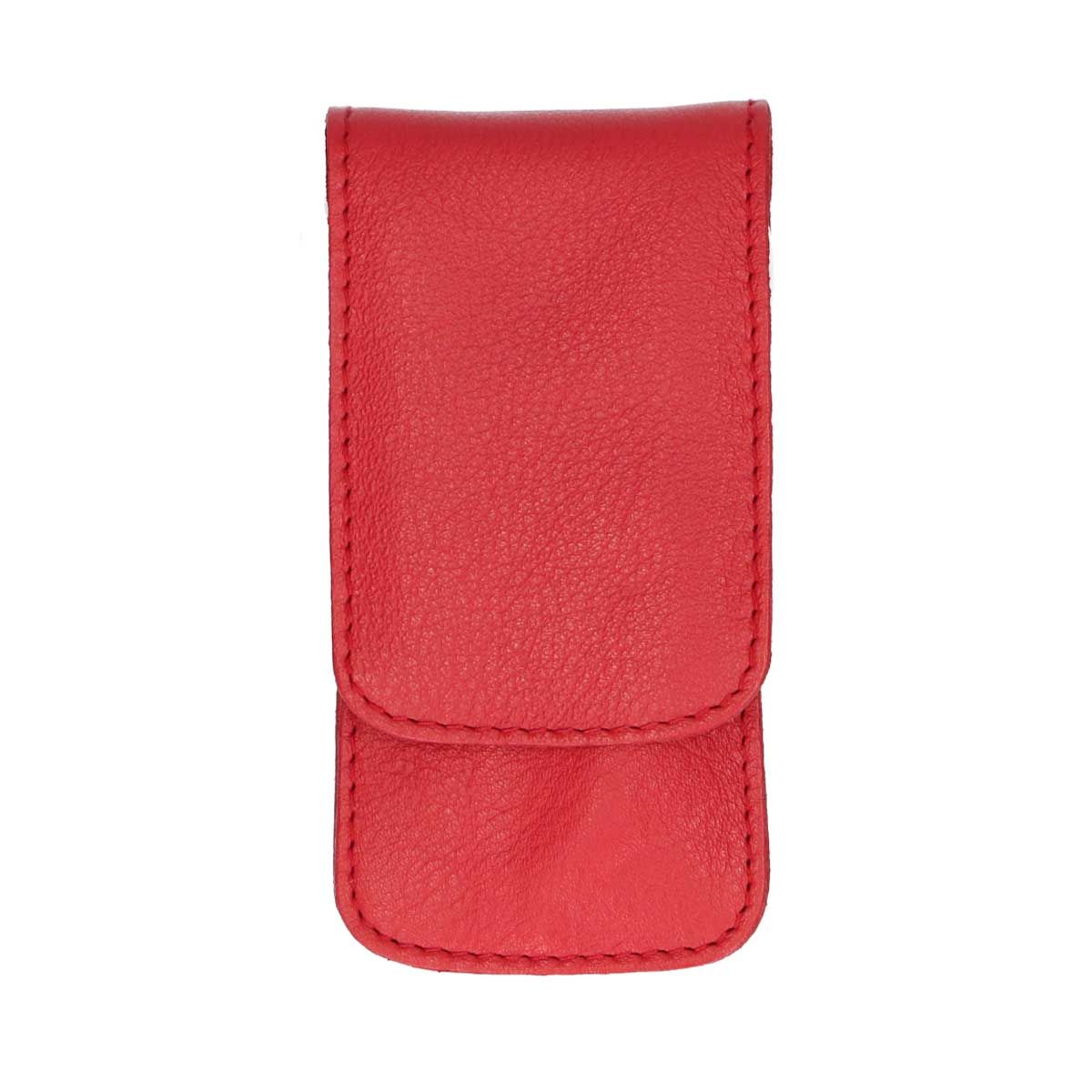 Erbe Solingen 3-teiliges Maniküre-Etui mit Druckknopfverschluss rot (erbe9014)