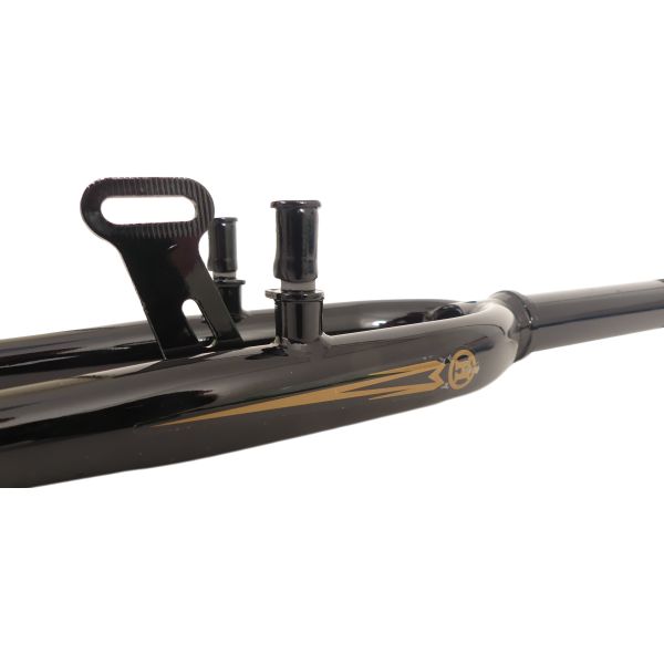 Fork Hybrid 28 mit 1 1 8 Fork -Röhrchen - V -Brake Remnok und Dynamhaak - Schwarz