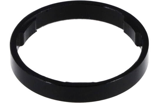 Trivio - Distanzstück 5mm 1 1 8 Aluminium schwarz - 5 Stück