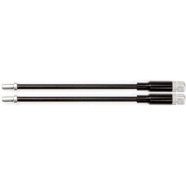 Elvedes Cable Systems BV verstellbares flexibles V-Brake-Kabelrohr Elvedes Leichtmetall – Schwarz (2 Stück)