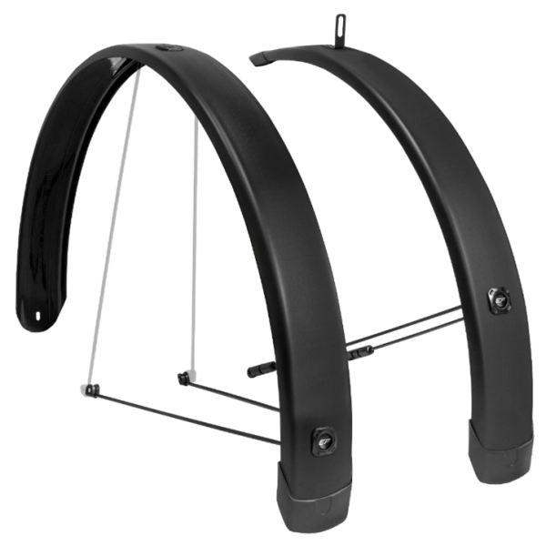 Eurofender Schutzblechset Tempo Square 28 Zoll 58mm - Schwarz