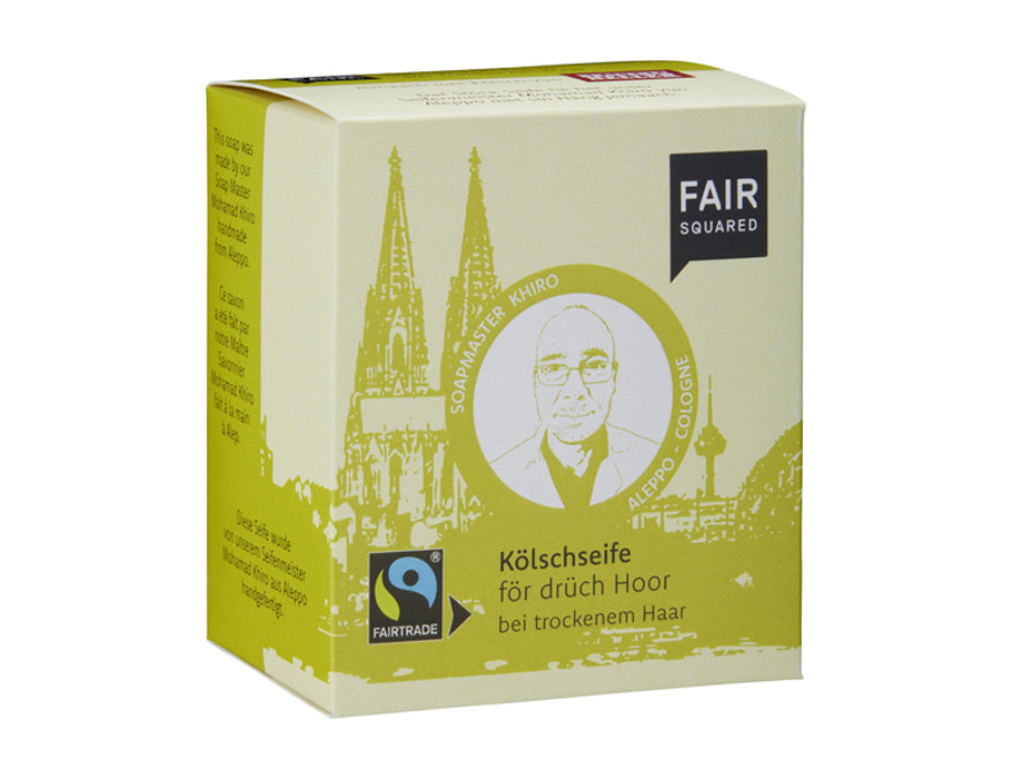 Fair quadratisches Shampoo-Stück – trockenes Haar – Bier