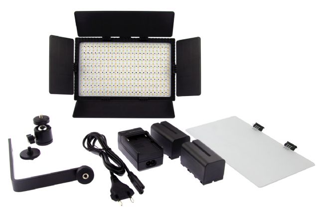 Falcon Eyes Bi-Farb-LED-Lampe Set DV-384CT-K2 Inkl. Batterie