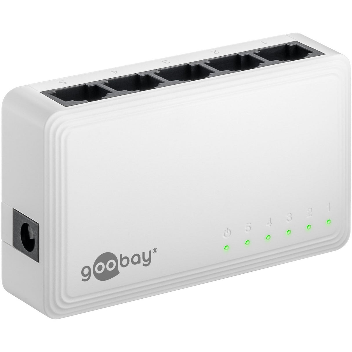 Goobay 5-poort gigabit ethernet switch (wit)