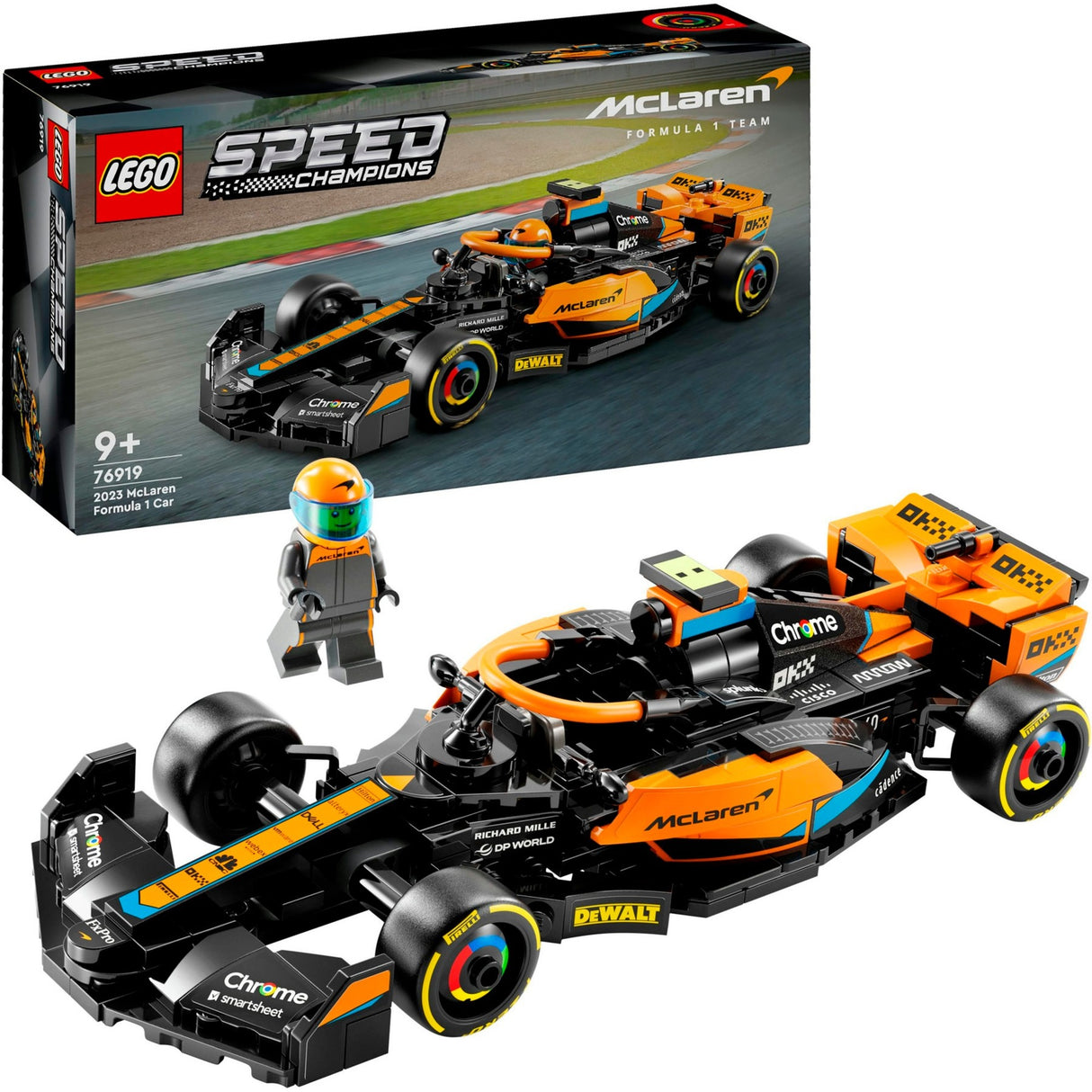 Lego Speed Champions 76919 McLaren Formel 1 Rennwagen 2023