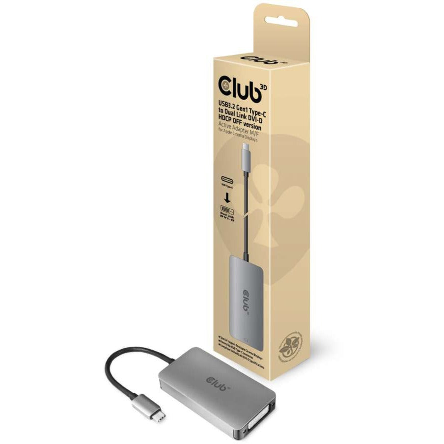 Club 3D USB 3.2 Gen1 Typ-C zu DVI-D HDCP-Off-Version
