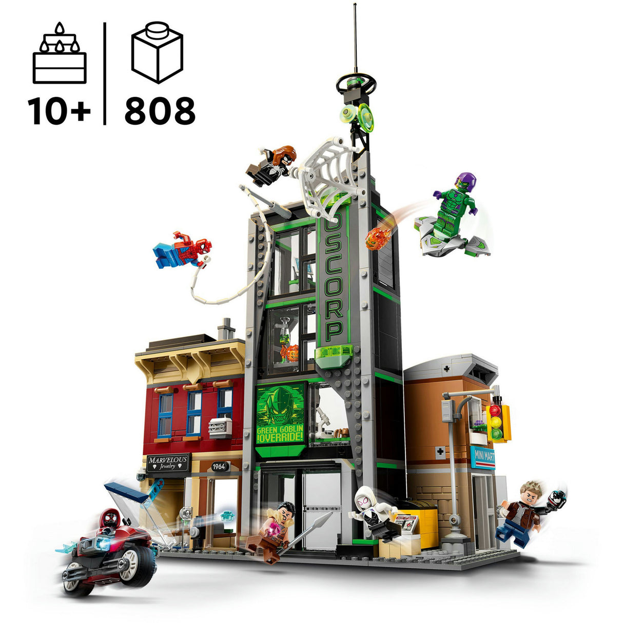 Lego Superhelden Marvel 76324 Spider-Man vs. Oscorp