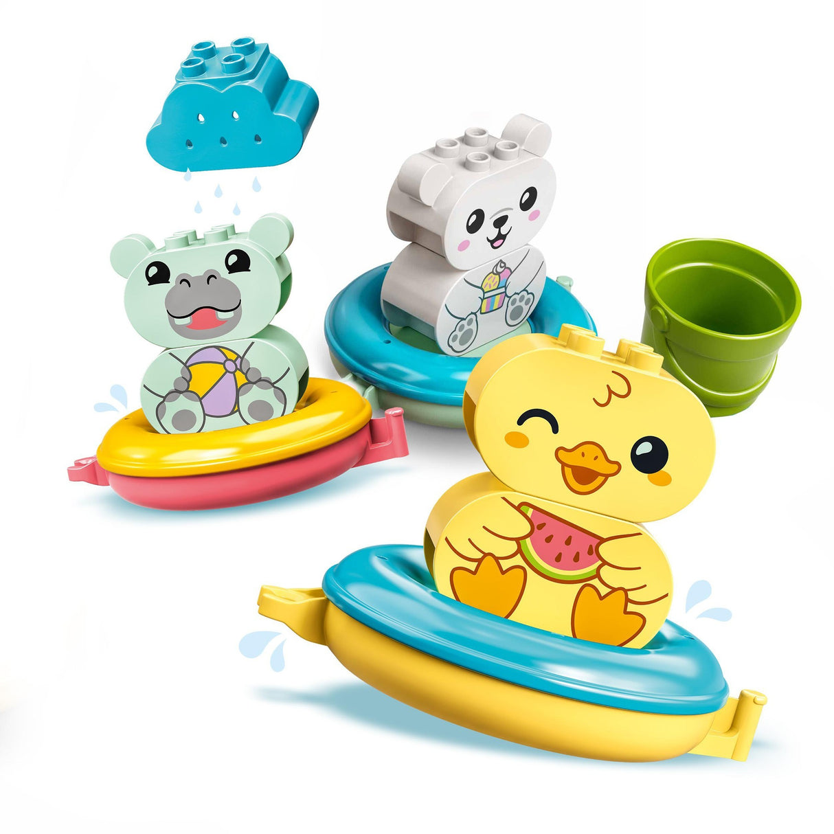 Lego Duplo – Badespaß: Schwimmendes Tierzug-Konstruktionsspielzeug (10965)