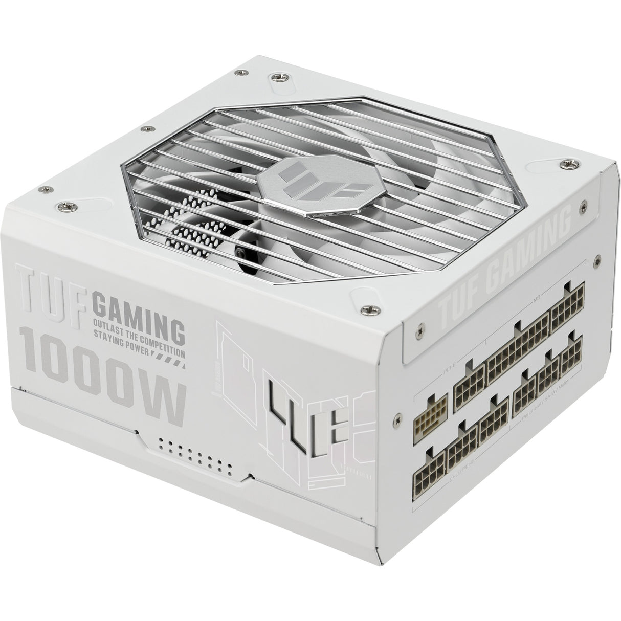 Asus TUF Gaming Gold White Edition modulares 1000-Watt-Netzteil (weiß, 1x 12V-2x6, 4x PCIe)