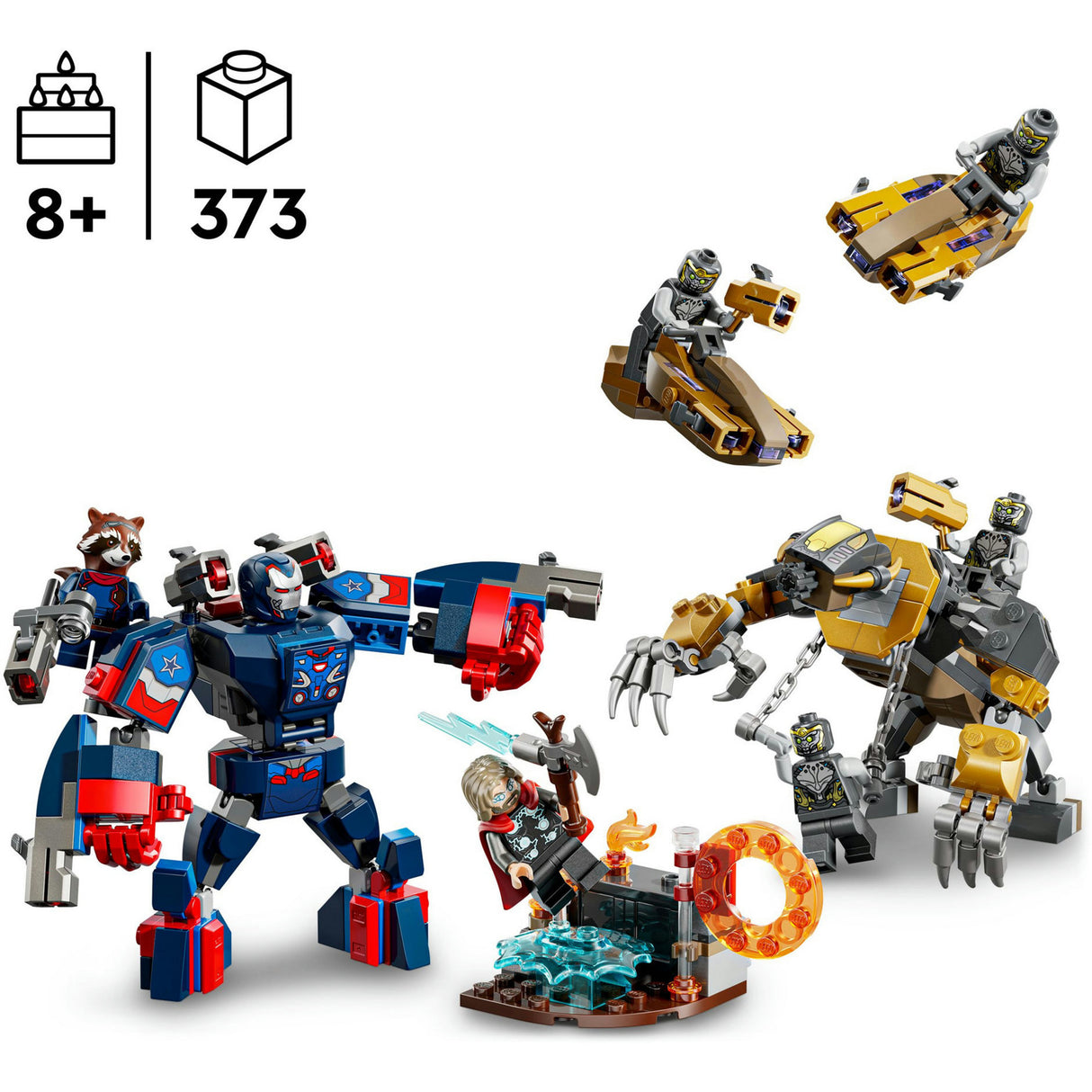 Lego Superhelden Marvel 76322 Avengers: Endspiel Thor vs. Chitauri