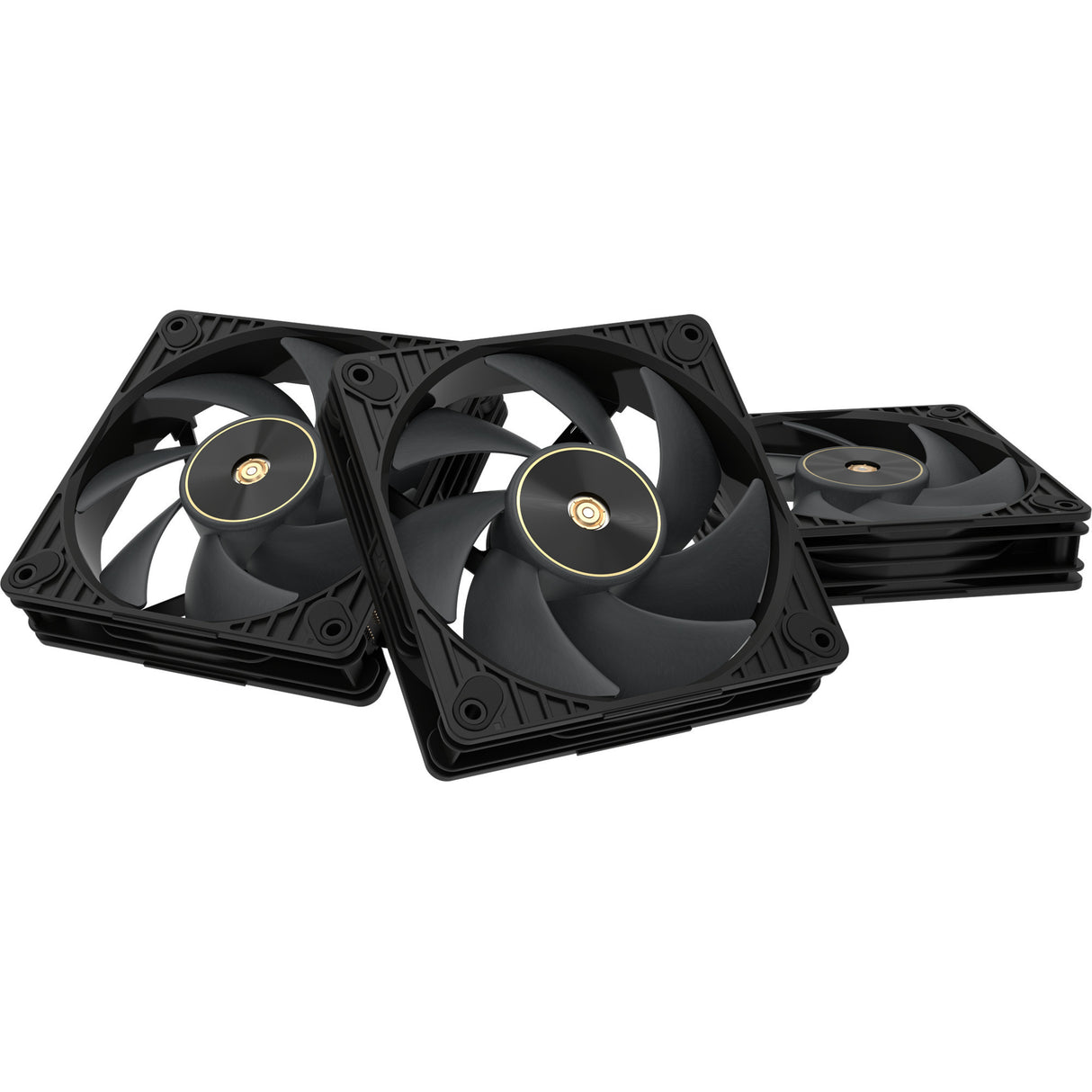 Asus proart pf120 fan - triple pack case fans (zwart, 3 stuks, 120 x 120 x 28 mm, 3 stuks)