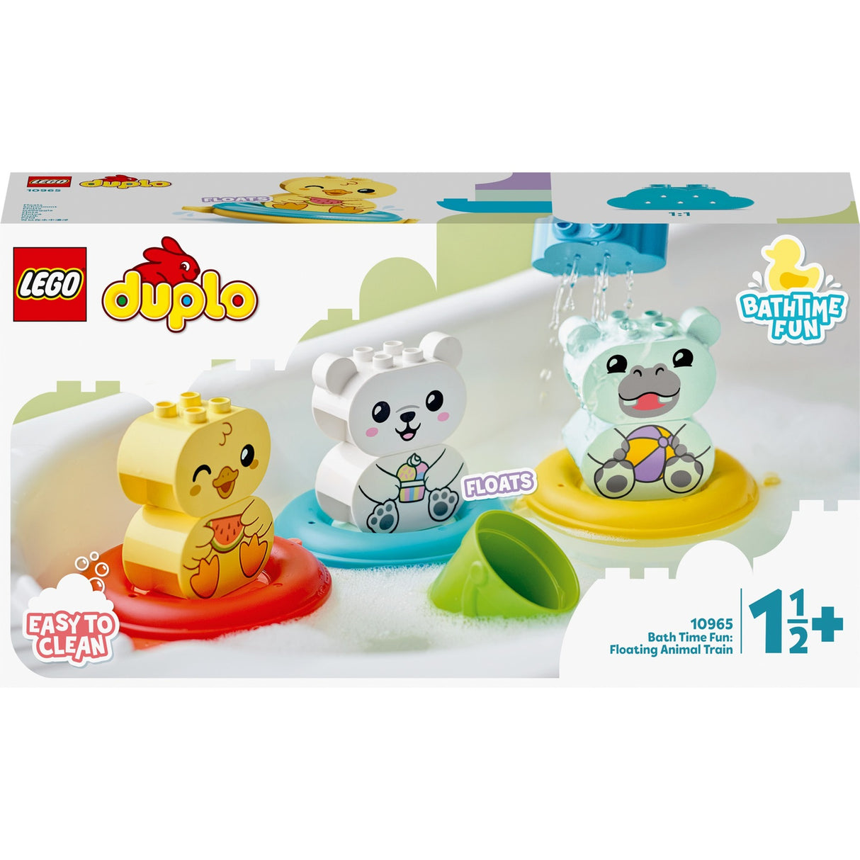 Lego Duplo – Badespaß: Schwimmendes Tierzug-Konstruktionsspielzeug (10965)
