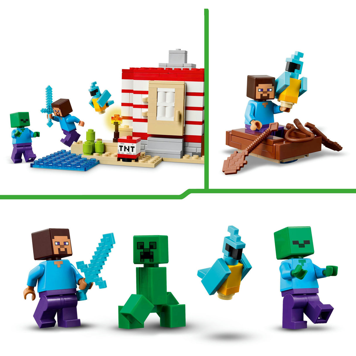 Lego Minecraft 21275 Das TNT-Dschungelhaus