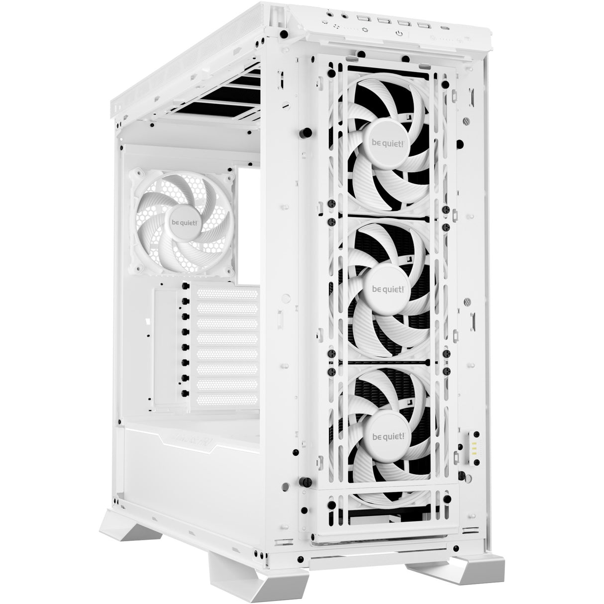 Ruhig sein! Dark Base Pro 901 Big-Tower-Gehäuse (weiß | 4x USB-A | 1x USB-C | RGB | gehärtetes Glas)