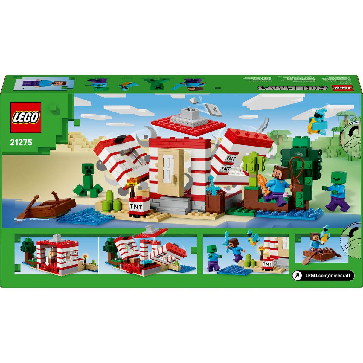Lego Minecraft 21275 Das TNT-Dschungelhaus