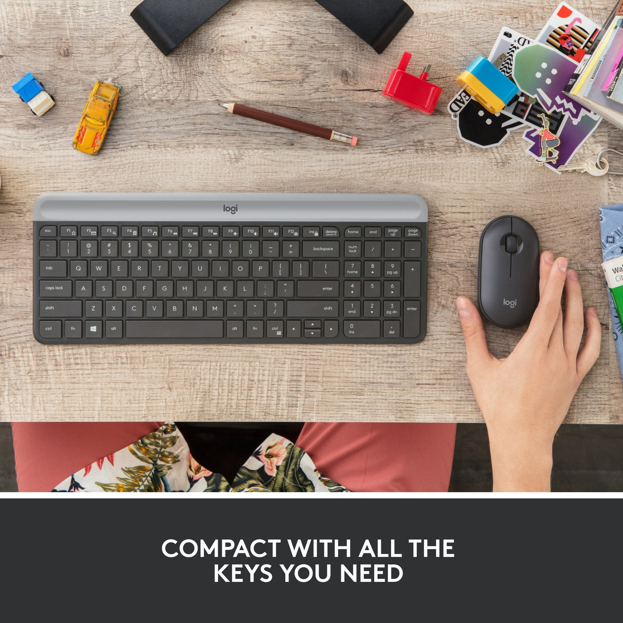 Logitech MK470 Slim Wireless Keyboard und Mauskombination