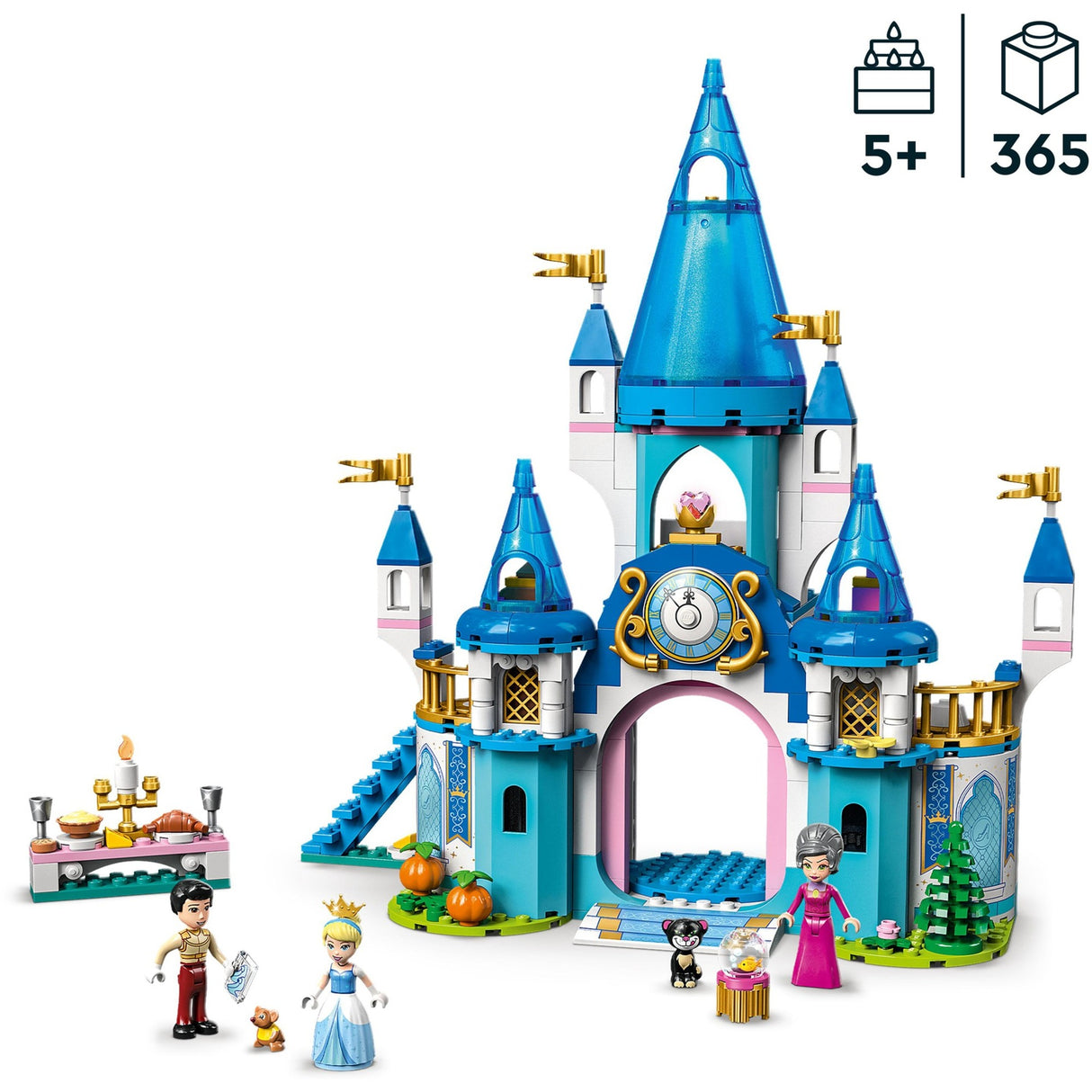 Lego Disney Princess – Bauspielzeug „Aschenputtels Schloss und der hübsche Prinz“ (43206)