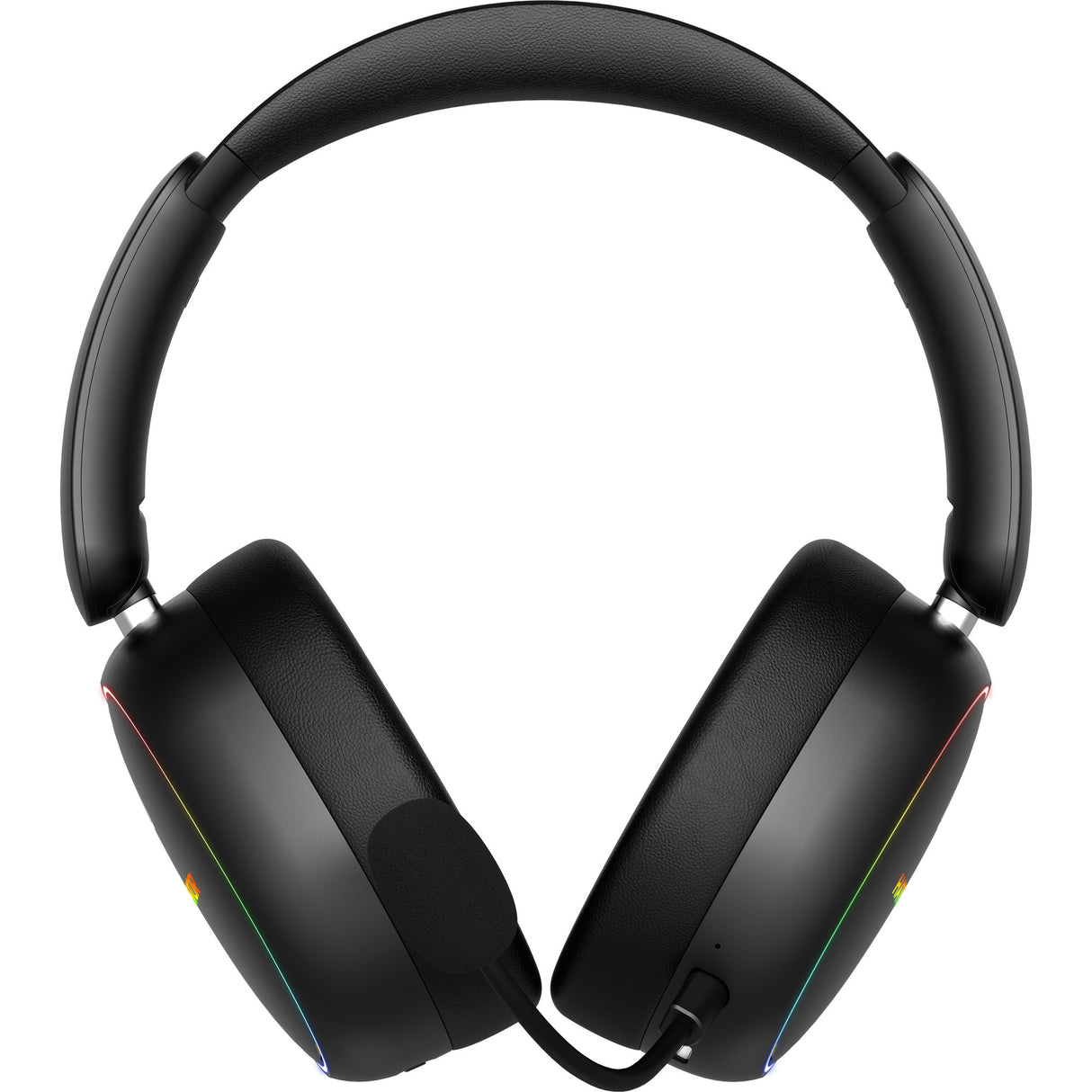 Hator phoenix 2 wireless over-ear gaming headset (zwart, rgb, 2.4ghz bluetooth 5.4 usb-c)