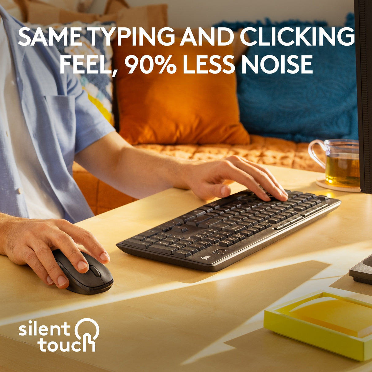 Logitech MK295 Stille drahtlose Tastatur und Mauskombination