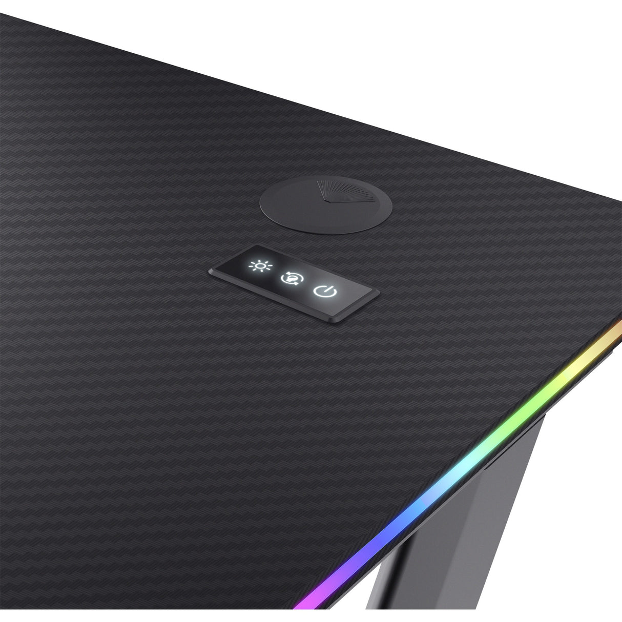 Vertrauen Sie dem GXT 709 Luminus RGB-Gaming-Schreibtisch