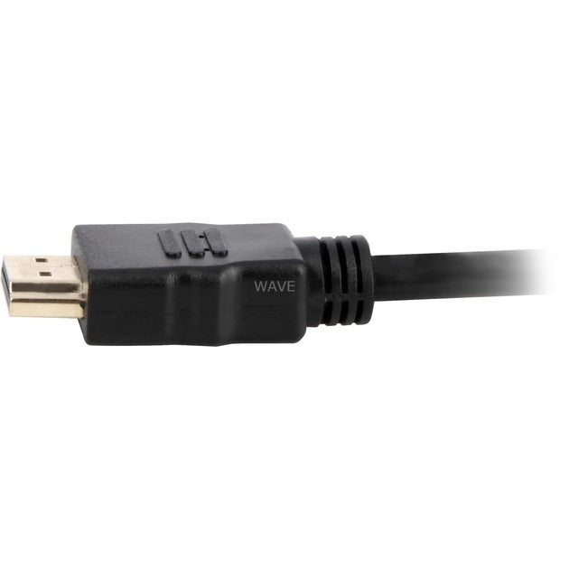 Sharkoon High-Speed-HDMI-Kabel mit Ethernet (schwarz, 2 Meter, 4k, vergoldet)