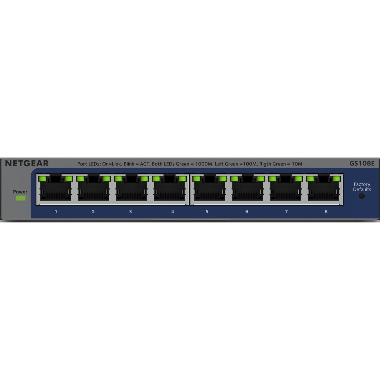 Netgear 8-Port-Gigabit-Plus-Switch (GS108E-400EUS)