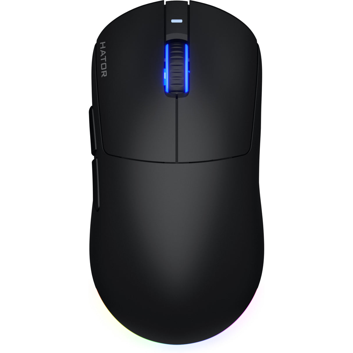 Hator quasar 3 wireless gaming muis (zwart, 400 - 12.000 dpi, rgb, 2.4ghz bluetooth 5.1 usb)