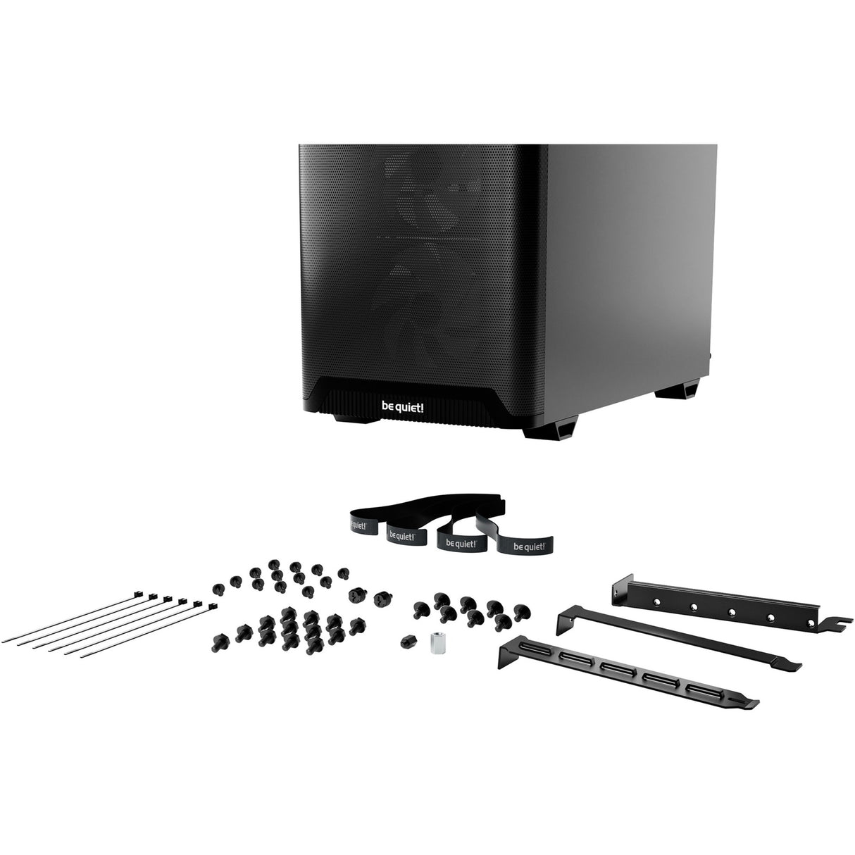 Ruhig sein! Pure Base 501 lx Midi-Tower-Gehäuse (schwarz | 2x USB-A | 1x USB-C | RGB | gehärtetes Glas)