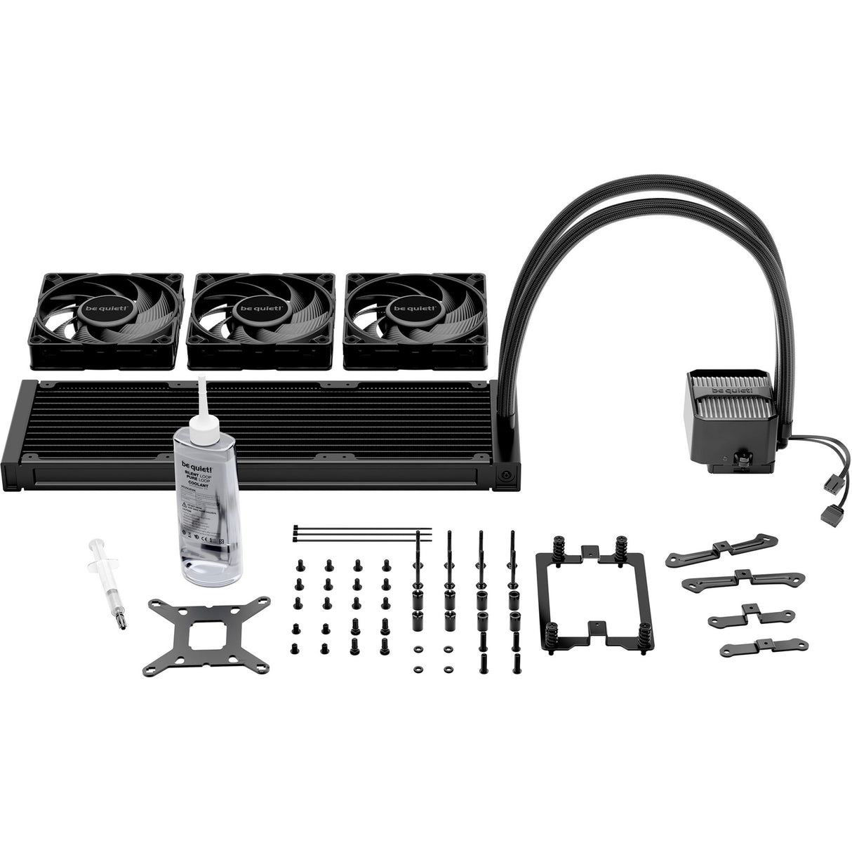 Ruhig sein! Silent Loop 3 360 Wasserkühlung (schwarz, 4-Pin-PWM)