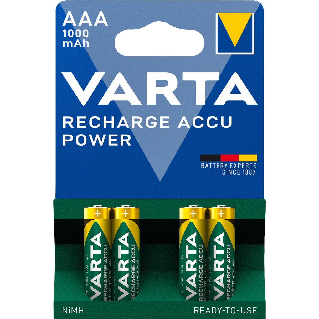 Varta HR03 NiMH AAA Akku (4 Stück)