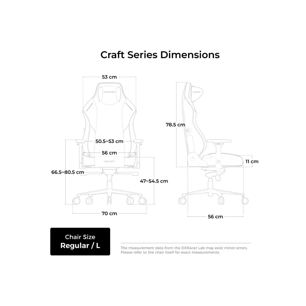 Dxracer craft l black red epu leather gamestoel (zwart rood)
