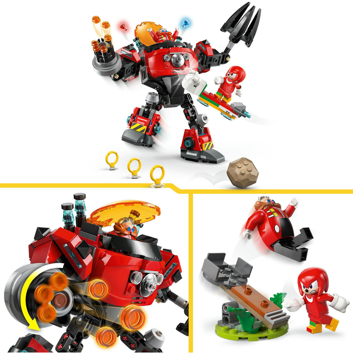 Lego Sonic 77005 Knuckles vs. Dr. Eggman Egg Crusher Mech