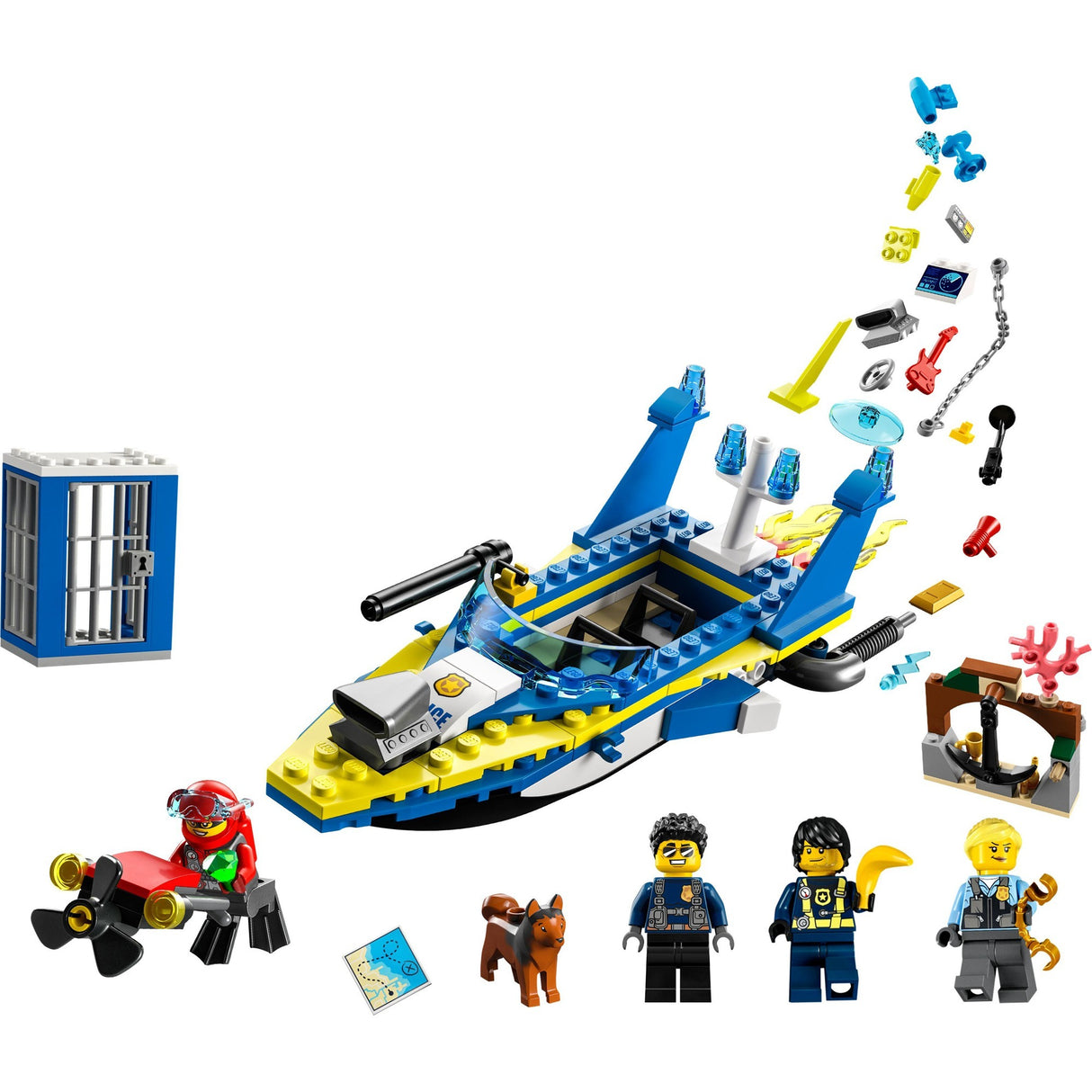 Lego City – Wasserpolizei-Detektivmissionen, Konstruktionsspielzeug (60355)