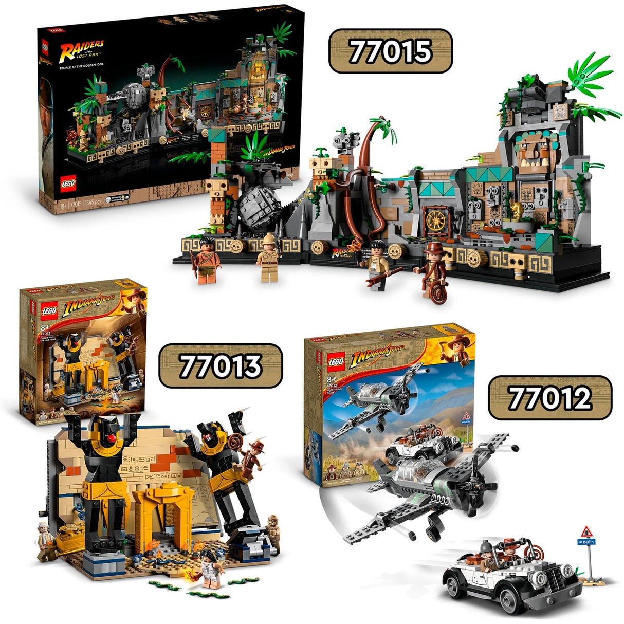 Lego Indiana Jones – Flucht aus dem verborgenen Grab – Konstruktionsspielzeug (77013)