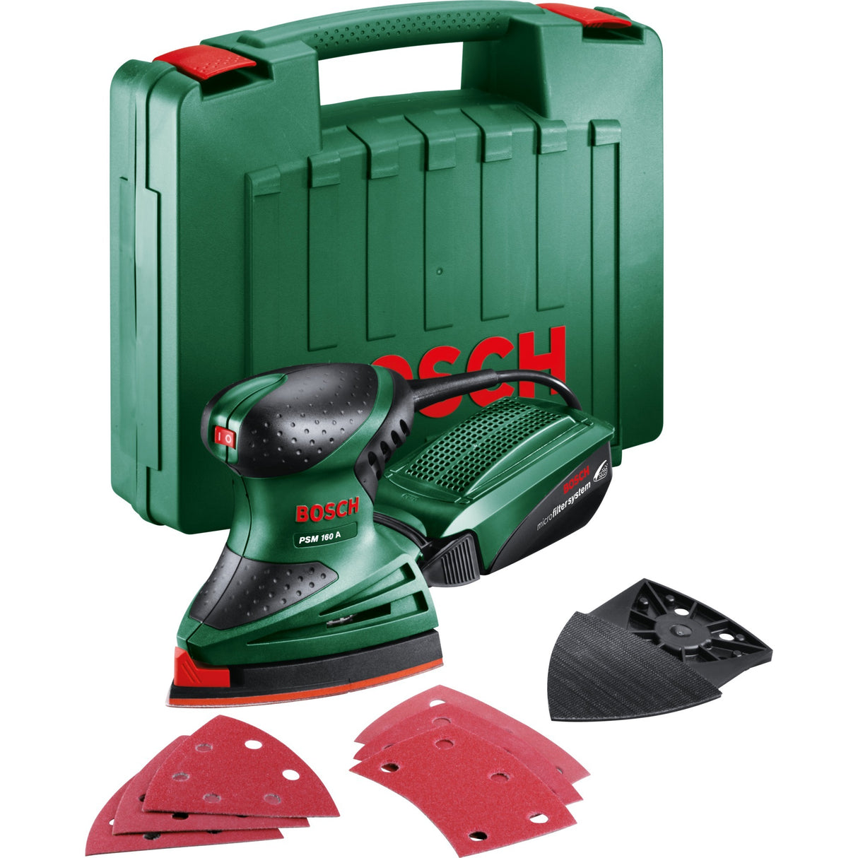 Bosch grüner Multischleifer PSM 160 A | 160 W – 0603377000