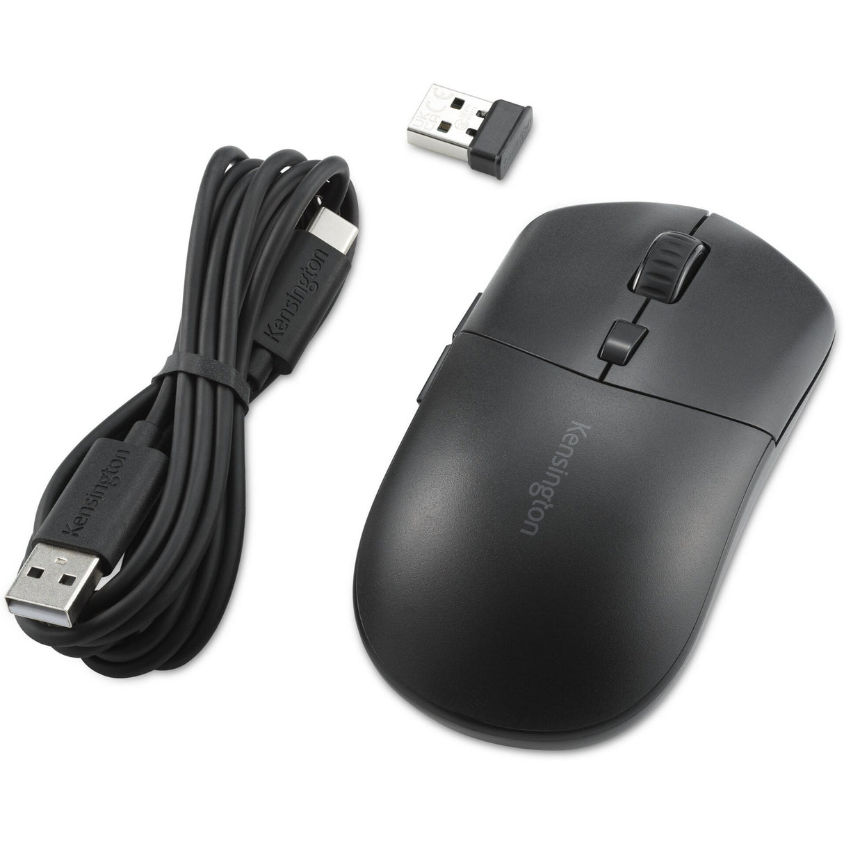 Kensington My430 EQ wiederaufladbare Maus (schwarz, 1000–2400 dpi, 2,4 GHz, Bluetooth)